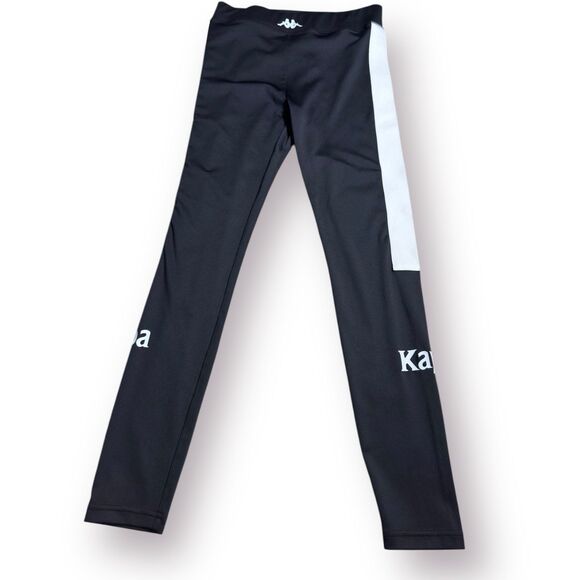 Kappa Black/White Track Pants Mens Size Medium‎ - Picture 1 of 3
